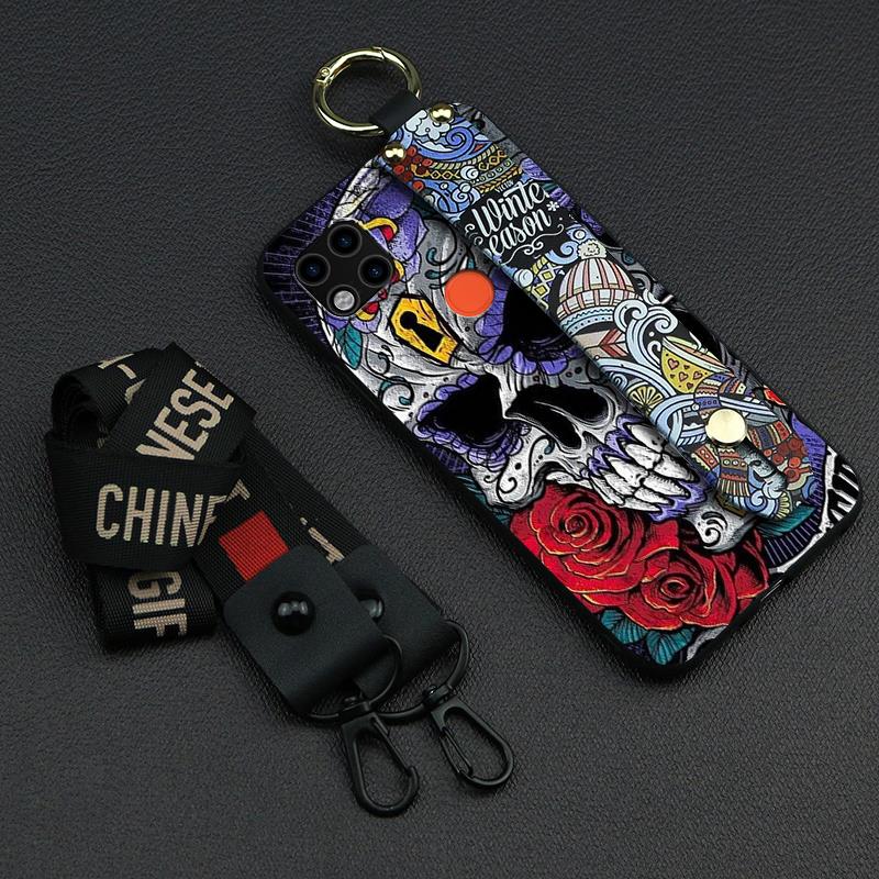 Anti-dust Shockproof Phone Case For Xiaomi Redmi 9C Dirt-resistant For Woman Wrist Strap: picture 6