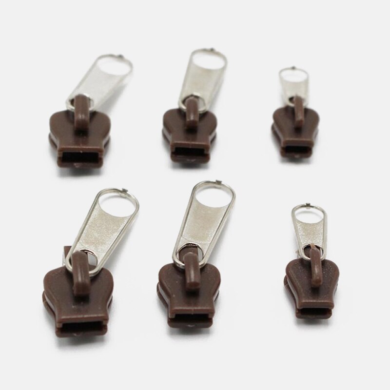 6 Pcs / set 3 # Universal Instant Fix Zipper Repair Kit Replacement Zip Slider Teeth Rescue Zippers For Sewing: 3
