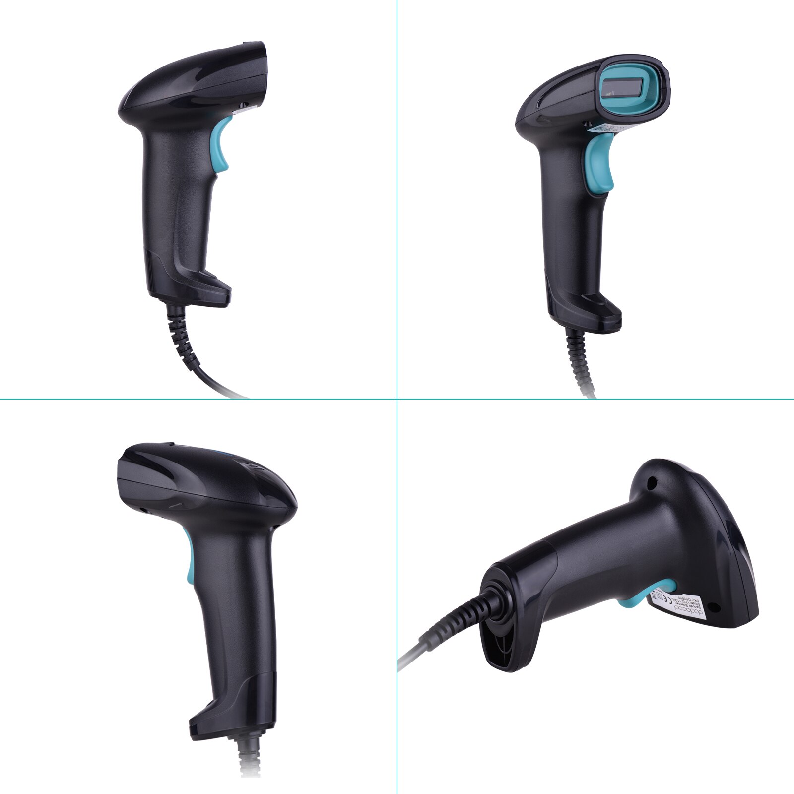 dodocool Handheld 1D Barcode Scanner USB Wired Bar Code Reader Manual/Auto Continuous Scan Compatible with Linux Windows