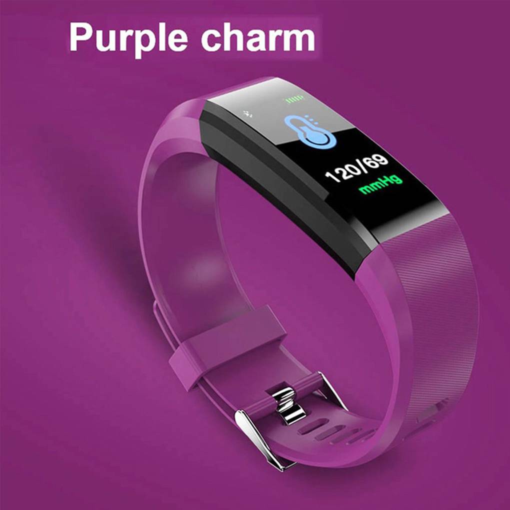 Fitness Tracker Sports Intelligent Band with Heart Rate Sleep Tester Call Reminder Pedometer for Children Men Women