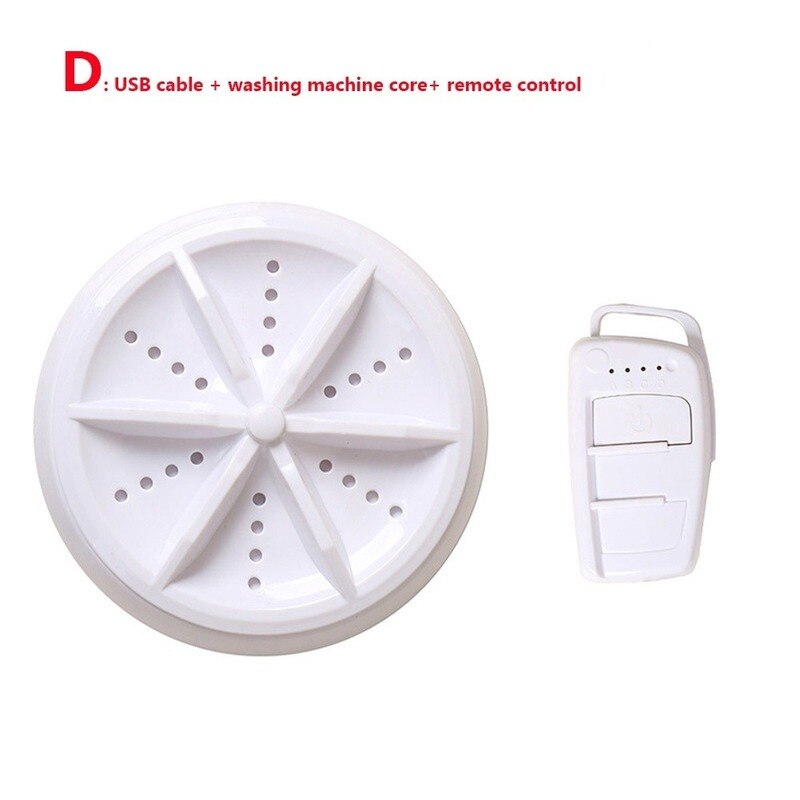 Portable Mini Washing Machine Ultrasonic Turbine Washing Machine Foldable Bucket Shape Laundry Clothes Washer For Home Travel: D