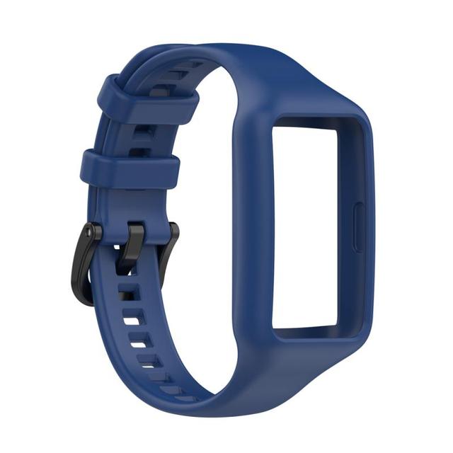 Til huawei honor band 6 pro silikone sportsremme smart urrem til honor band 6 armbånd tilbehør til huawei band 6 rem: 2 marineblå