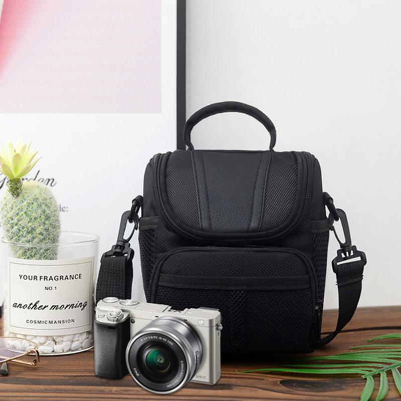 Torba na aparat SLR etui Crossbody na ramię SLR średniej miękka wyściólka sprzęt do monitoringu torba/etui z przegrodą na laptopa do zabezpieczenia przed kradzieżą
