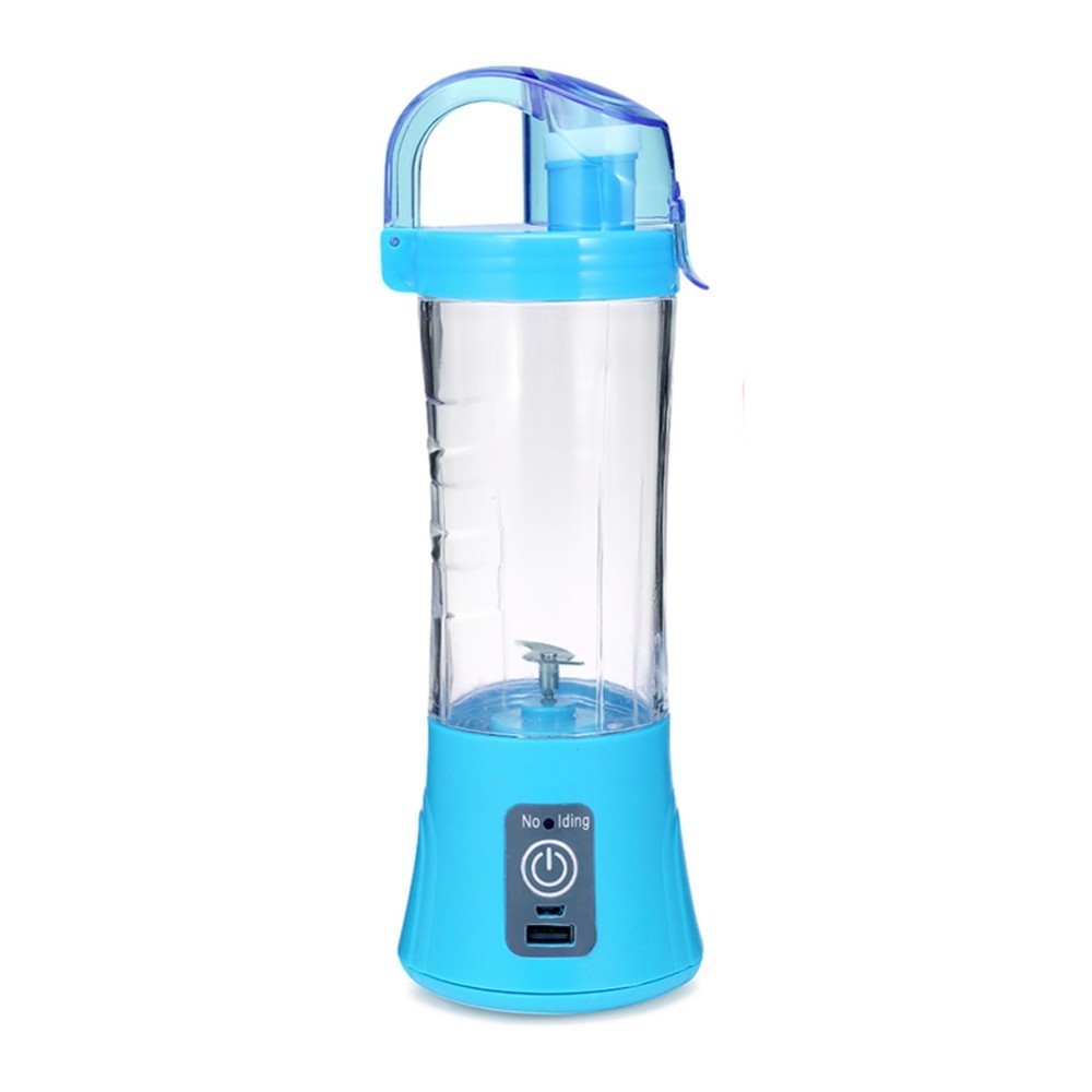 380ml frullatori portatili, spremiagrumi, spremiagrumi elettrico automatico per verzura, spremiagrumi per limone e arancia, bottiglia per frullatore: Blu oceano