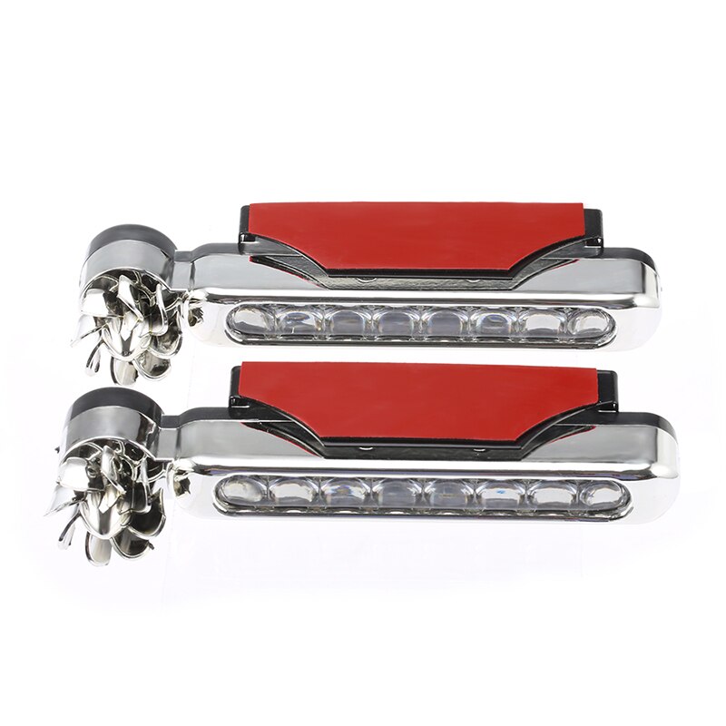 Motorcycle Daytime Running Light DRL Warning Lamp Car 8-LED Wind Powered Bulbs
