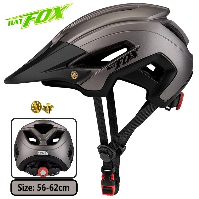 Batfox Fiets Helm Bat Ultra Licht Mountainbike Fiets Helm Mannen En Vrouwen Road Rijden Helm Met achterlichten
