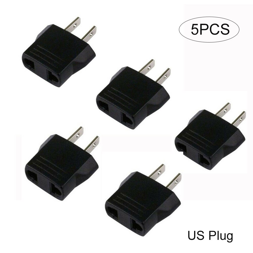 5Pcs 110V to 220V Conversion Adapter Plugs Travel Adapter Converter JS23: us plug