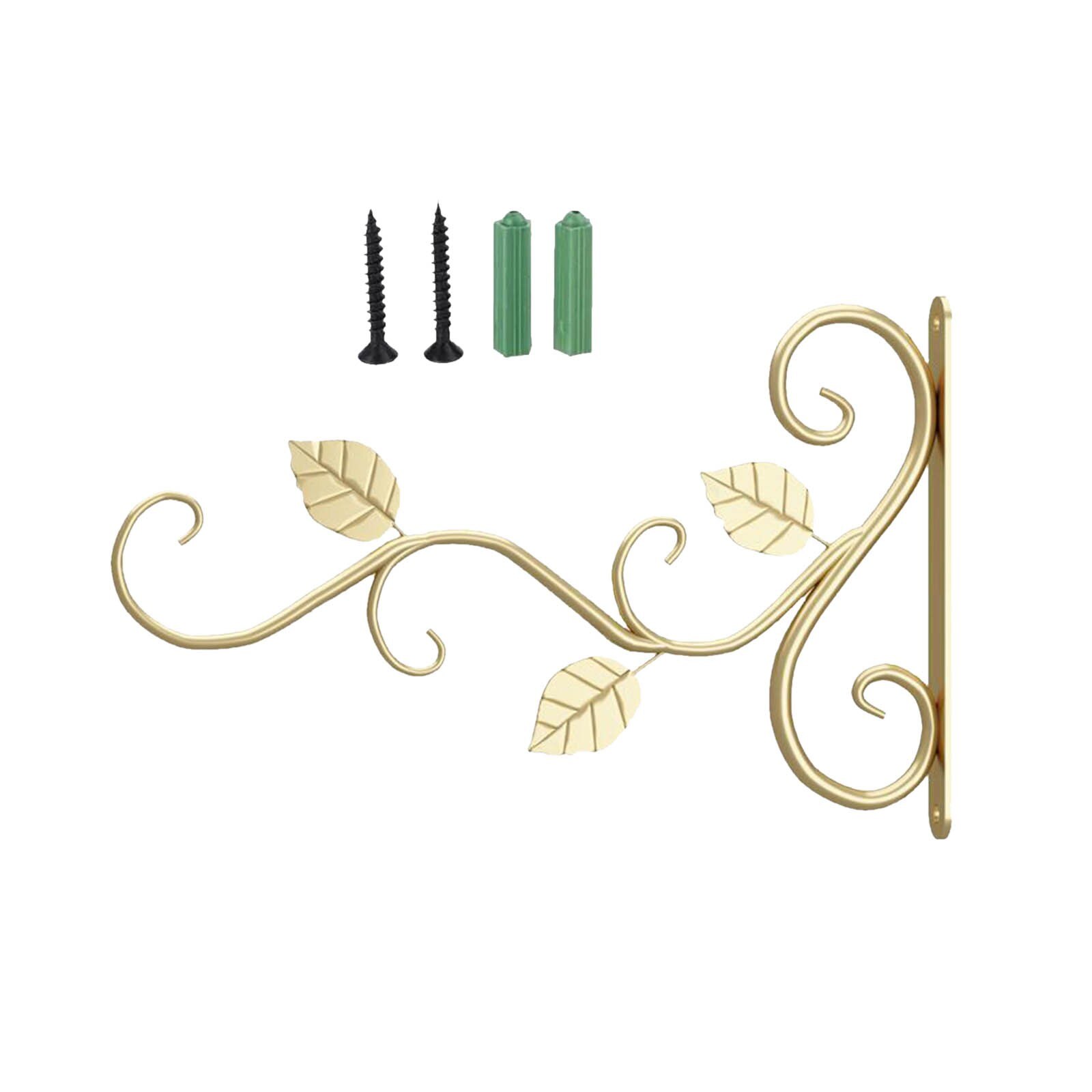 1PCS Hanging Plants Bracket Wall Hanging Flower Pot Support Bracket Hook Iron Hanger Plants Holder Balcony Home Decoration