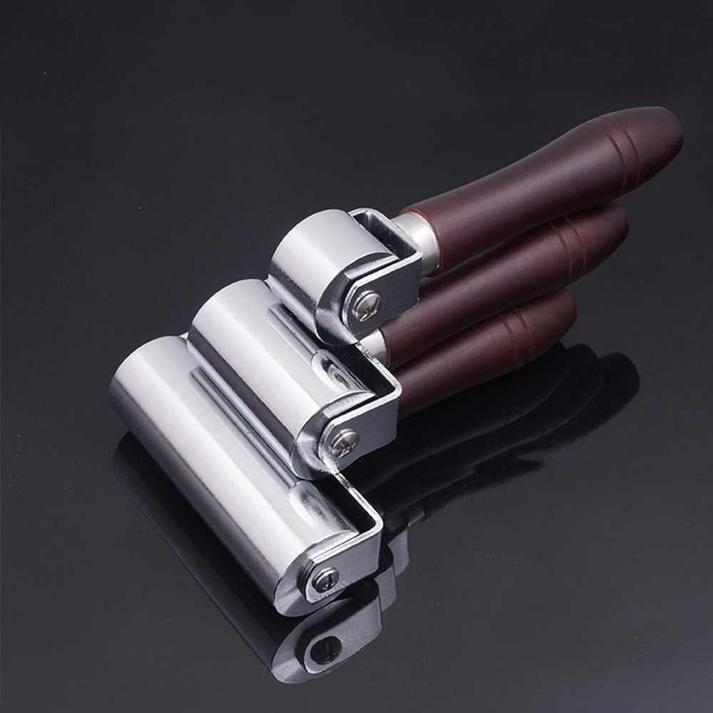 Läder lim kanter gör-det-själv handgjorda veckverktyg läder hantverk roller laminering roller hantverk