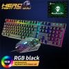 T6 Rainbow Rgb Multi Backlight Usb Bedrade Gaming Toetsenbord Muis Pad Set Ondersteuning En: C