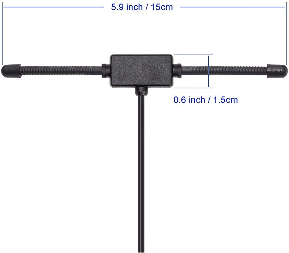 Eightwood scanner antenne til uniden motorola cb skinke radio adapter bnc stik han glasmonteret forrude 4 "mobil fuldbånd