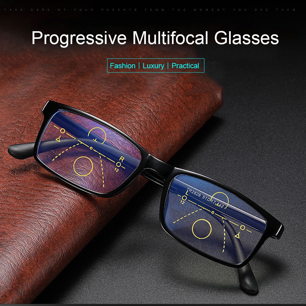 1Pc Progressive Reading Glasses Multifocal Bifocal Men Women Anti Blue Light Anti-fatigue Magnifying Presbyopic EyeGlasses