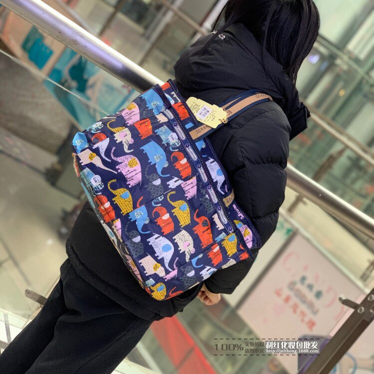 Fiore stampato Pieghevole Borsa Da Viaggio impermeabile Dei Bagagli del Duffle Sacchetto di Casual Borsoni Grande Week-End Viaggio Turistico Borsa: Cielo Blu
