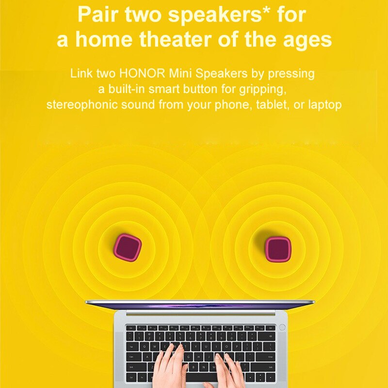 Huawei Honor haut-parleur Bluetooth Portable sans fil appairage jumeaux étanche IP54 basses Double stéréo Mini haut-parleur de Sport Mini haut-parleur Bluetooth Booming Bass Haut-parleur sans fil à double couplage TWS