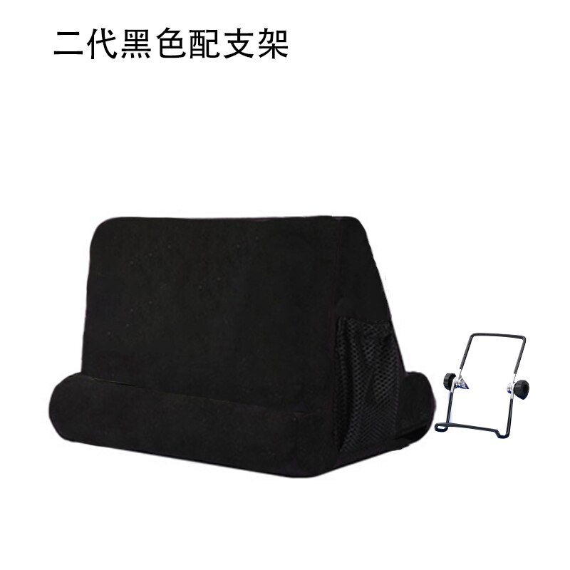 Support de coussin multi-angles pour ipad, Smartphones, tablettes, livres, liseuses, Magazines, disponible en 7 couleurs: Black 02