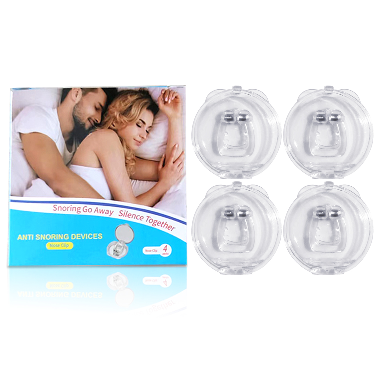 Dispositif anti-ronflement pour hommes et femmes, gadget de prévention contre le ronflement, élimination du ronflement, pince antarctique, sommeil silencieux la nuit: Or