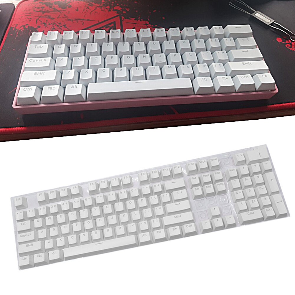 Capuchons de touches de clavier vierge pour clavier mécanique Cherry MX, ABS, 104, double, barre d&#39;espace, interrupteurs