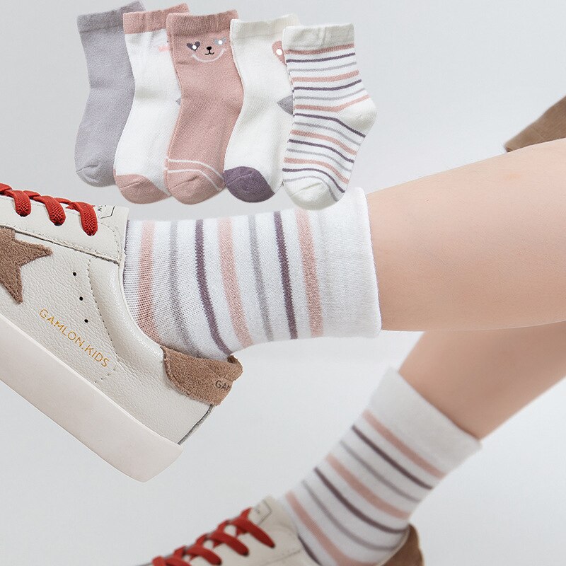 5Pcs Baby Socken Kind Kleinkind Socken Schuhe Hausschuhe Jungen Mädchen kinder Low Cut Socken Booties Kinder Infant Socken zubehör: 6 / 4-5y