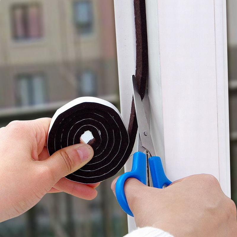 5 stk /2 stk tætningstape vinduer tilbehør eva tætningsbånd selvklæbende døre og til vinduer lydisolering kollisions undgåelse