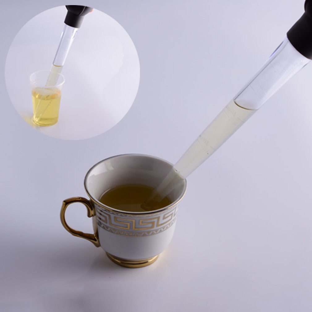 Large Pipette With Scale Plastic Dropper Measuring Tube Kitchen Baking Pipette Tool Rubber Head Pipettor