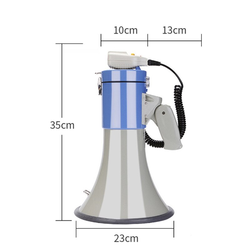 Outdoor Handheld Megafoon Luidspreker Booth 50W High Power Recordable Luidspreker Tweeter
