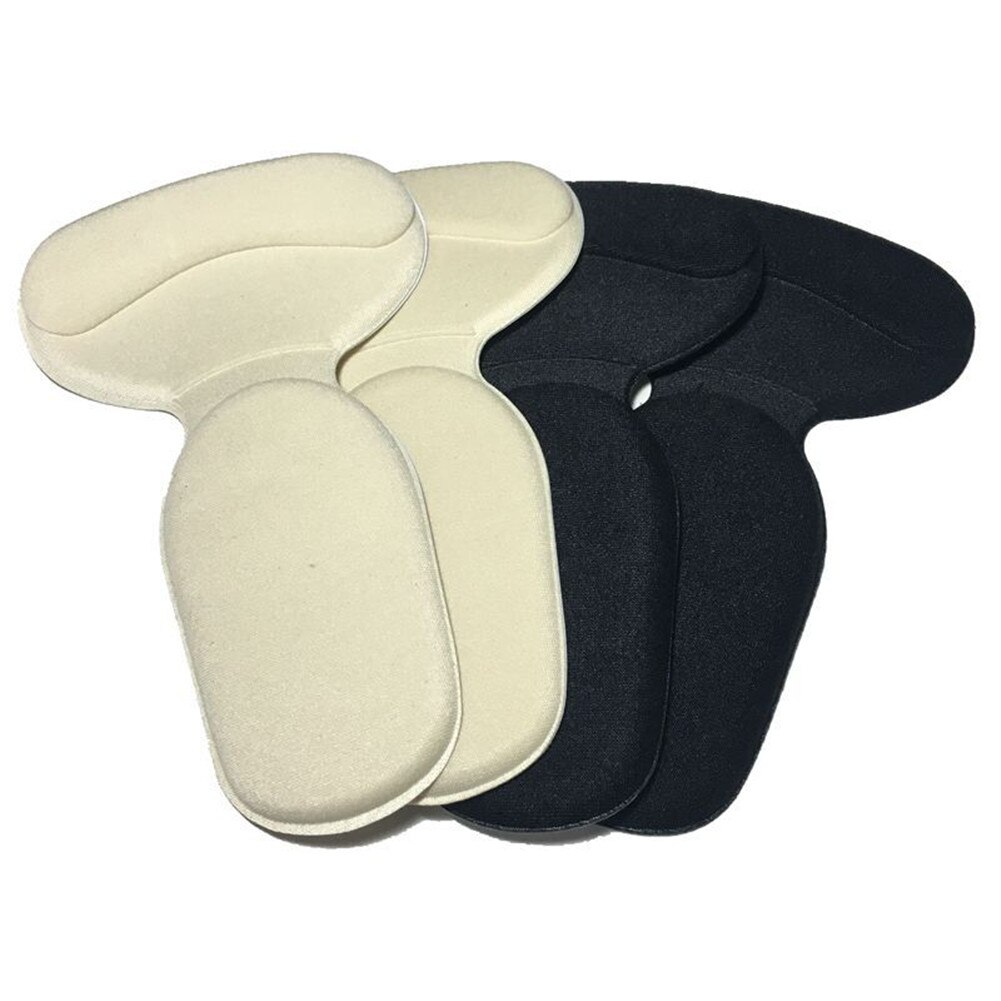 Plantillas en forma de T para zapatos, almohadillas de tacón alto, plantilla Súper suave, cojín de esponja antideslizante, Protector para el talón, ,