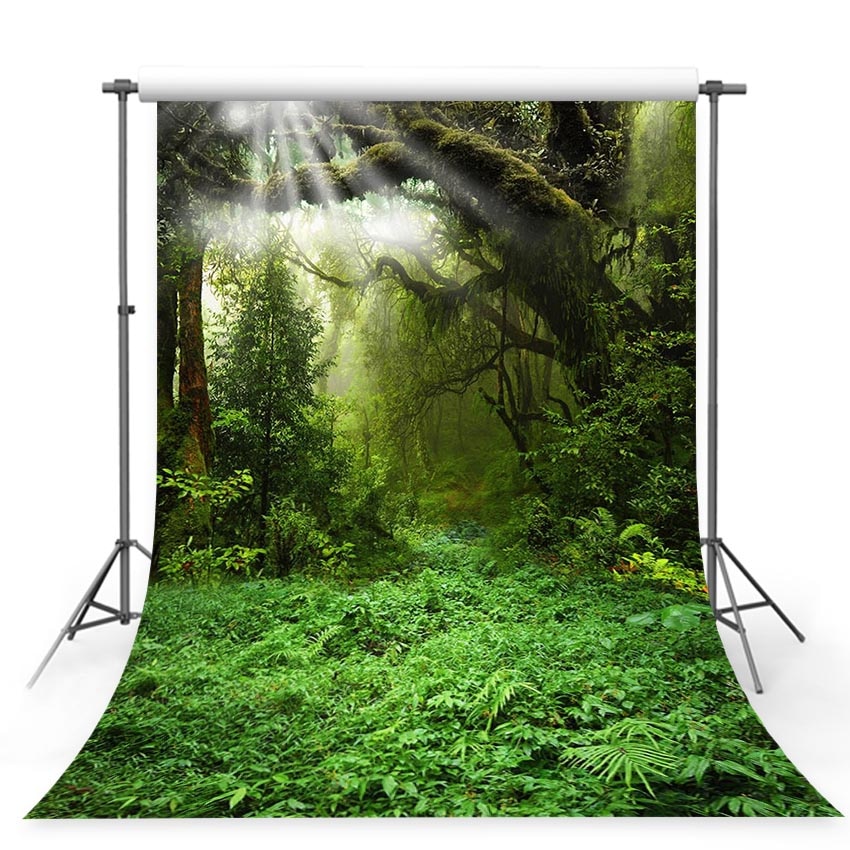 MEHOFOTO achtergrond voor foto studio sprookjesbos maan jungle groen gras boom achtergrond photocall photo prop professionele