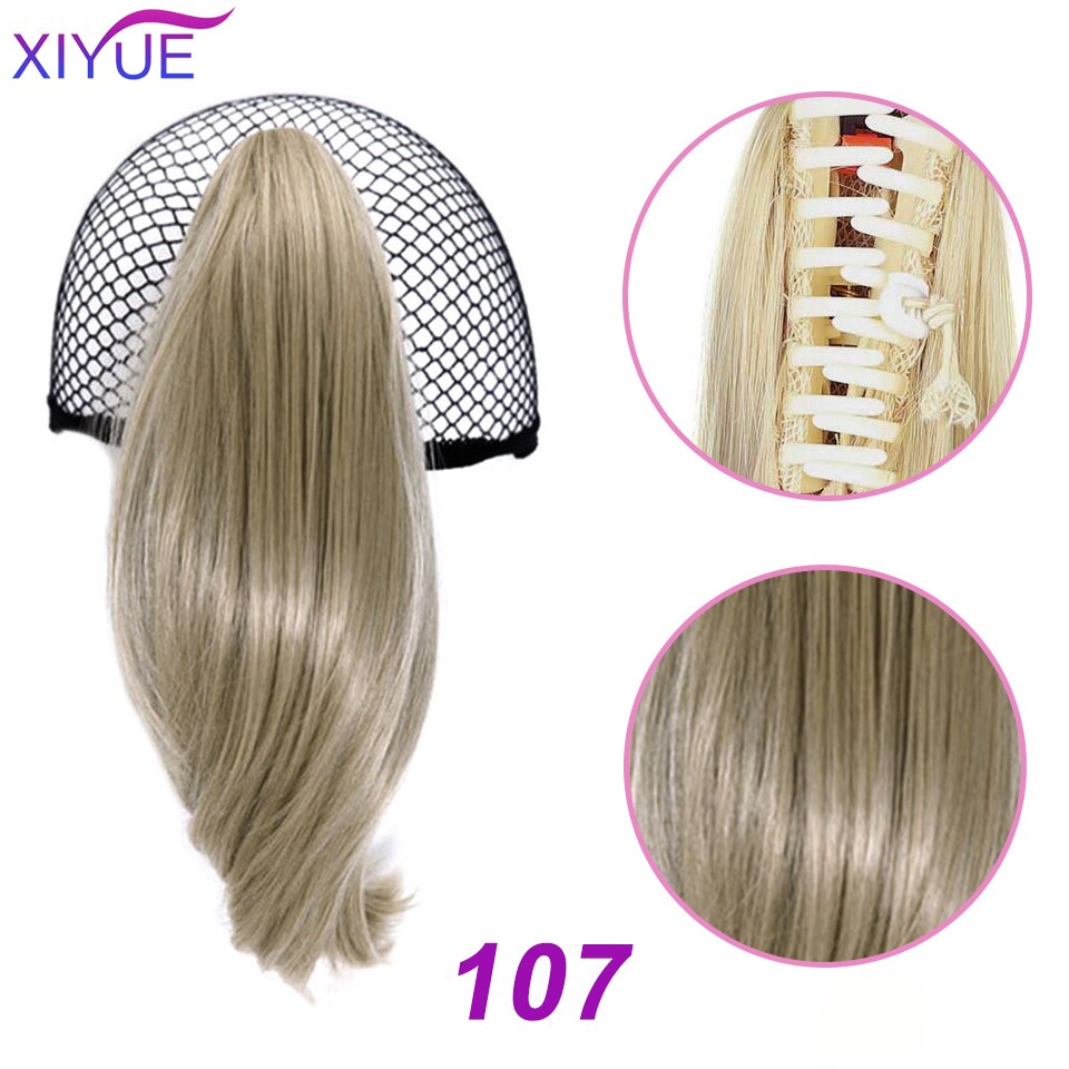 7 Colors Short Straight Brown Black Little Pony Tail Hair Bun Synthetic Hair Ponytail Claw Hair Ponytails Hair Extensions: MW103-107
