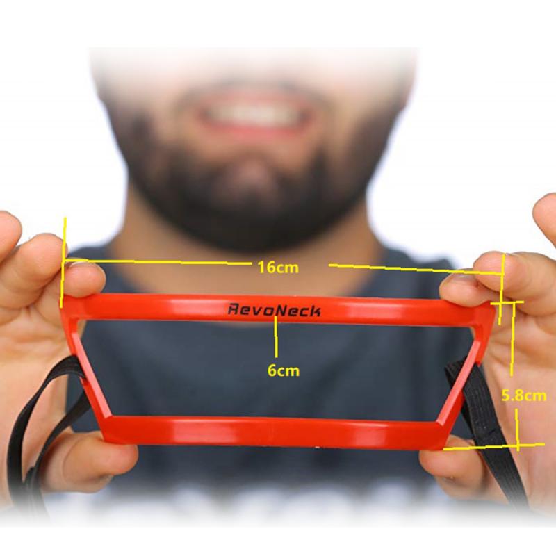 Regla de corte de cuello en forma de cuello rojo en forma de espalda regla de estilo barba