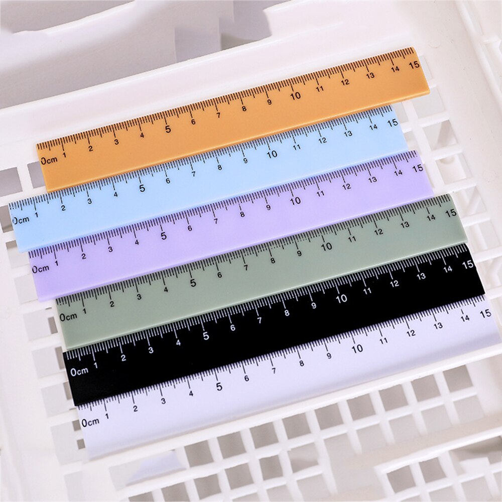 1pc Students Stationery draw lines office accessories measuring tool Drafting Supplies Ruler