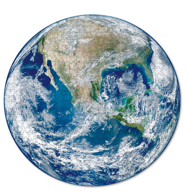 1000Pcs Puzzles Mond planet puzzle 3D Bunte Regenbogen Runde puzzle für erwachsene Kinder DIY Pädagogisches puzzles Spielzeug: earth  1000 pcs