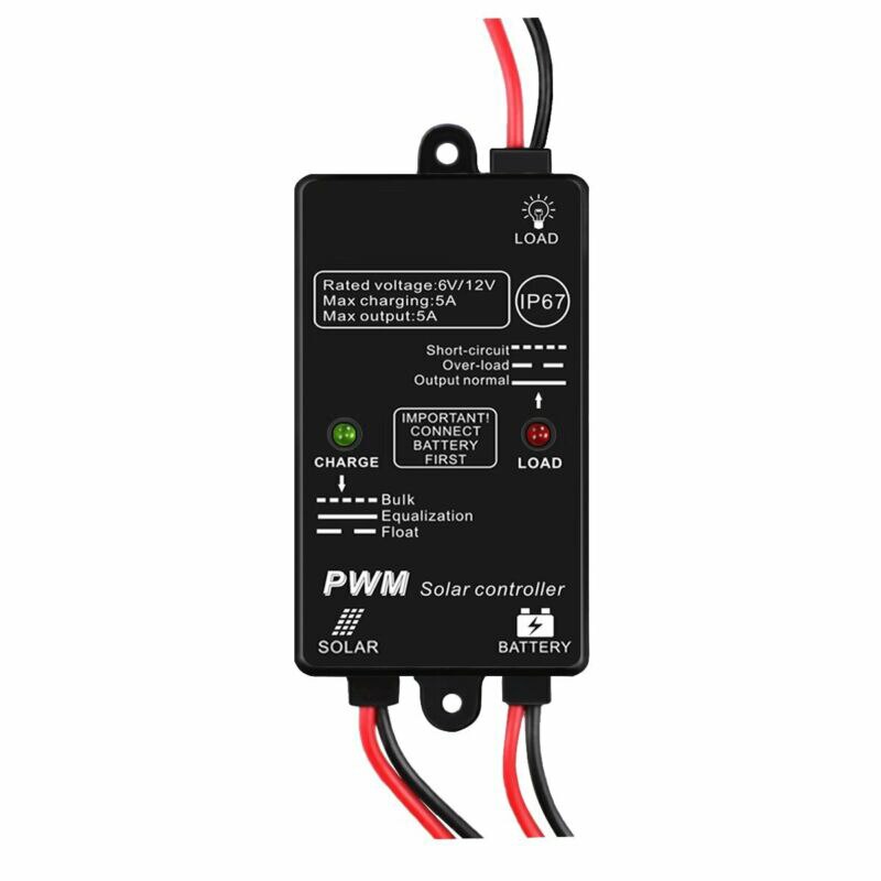 Monitor Solar Controller Adapter Boat Landscaping Light Electrical 12V