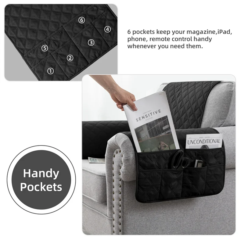 1impostato diviso Sedia reclinabile Bracciolo Copertura Antiscivolo Cani animale domestico Divano Bracciolo Asciugamano Poltrona Schienale Divano Coperture per Soggiorno