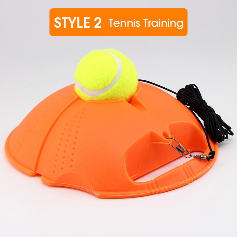 Welkin tunge tennis træning hjælpemidler værktøj elastisk reb bold praksis selvstændig rebound tennis træner partner sparring enhed: Stil 2