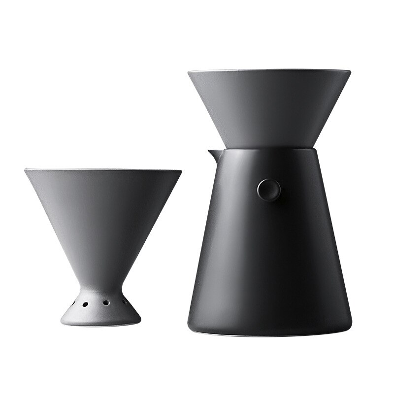 Ceramic Coffee Filter Set Hand Brew Coffee V60 Dripper 650ML Coffee Pot With Filter Cup Household Pour Over Coffee Maker