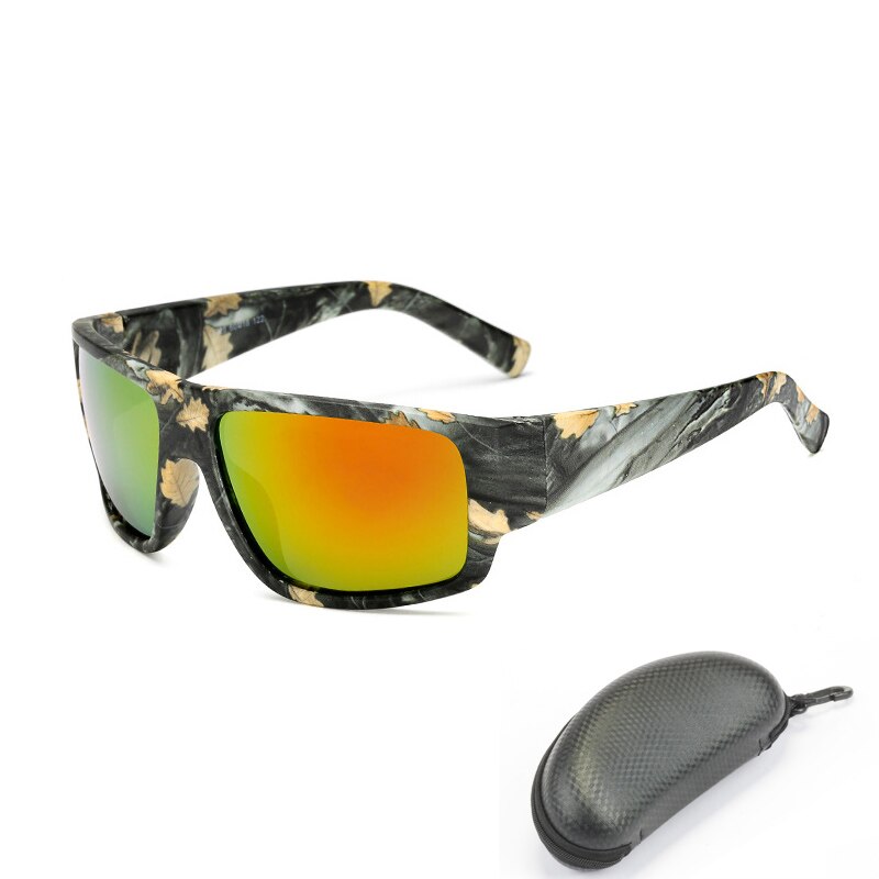 Reedocks gepolariseerde zonnebril voor vissen, geel, rood, blauwe lenzen, nachtversie, heren, dames, bril, buitensport, autorijden, brillen  uv400: F02 met doos