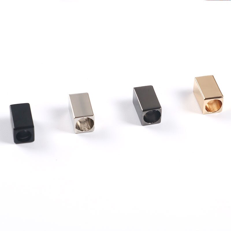 Stopper Cord Ends Lock Rectangle Alloy Metal buckle for Bag Shoes Sportswear Garment Lanyard Accessories 50pcs