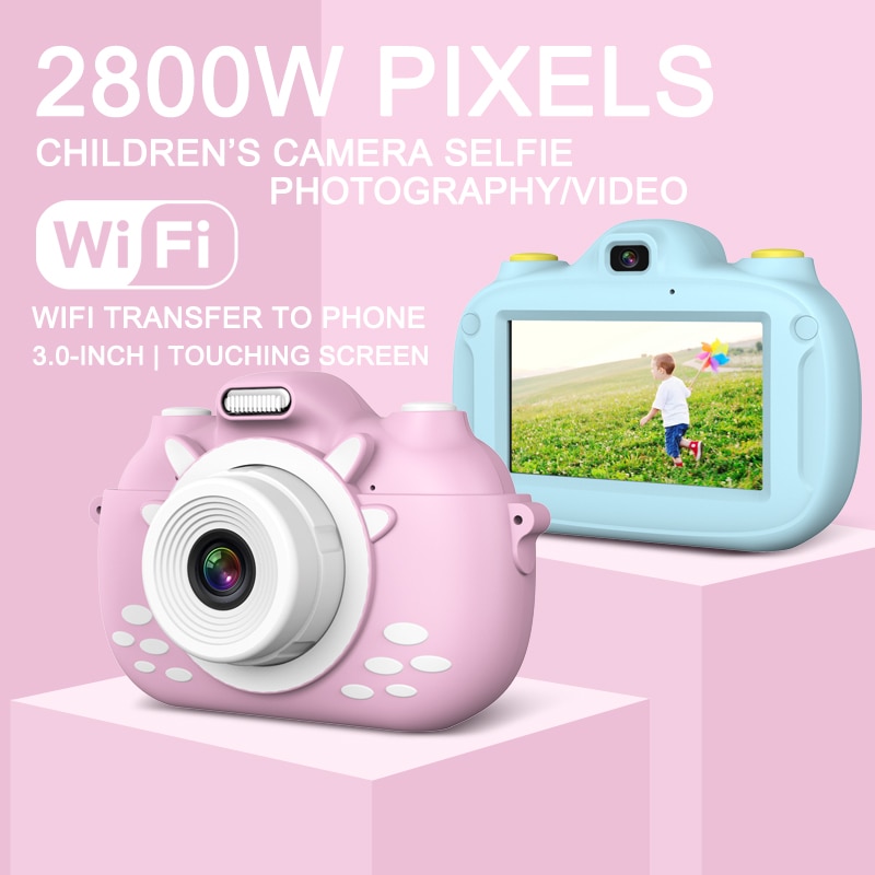 Digitale Kids Camera 3Inch Touchscreen Dual Lens Cartoon Fotografie H-Best