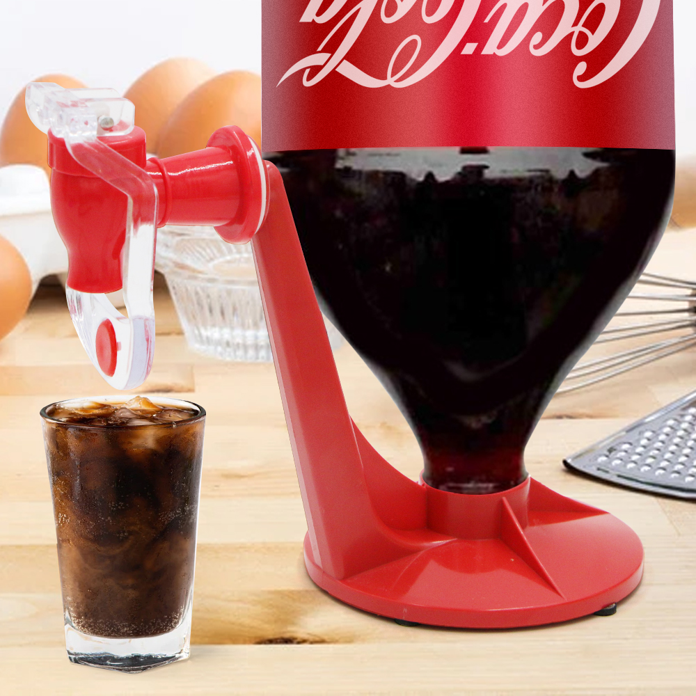 Dispensador de bebidas y refrescos, botella de Coca-Cola al revés, interruptor de máquina dispensadora de agua potable, dispositivo de agua para fiestas y bares en casa