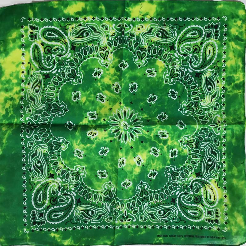 Pañuelo cuadrado de algodón para hombre y mujer, Bandana Unisex de estilo Hip Hop, banda para el pelo de Cachemira a la , bufanda para el cuello y la muñeca, pañuelo mágico: 23