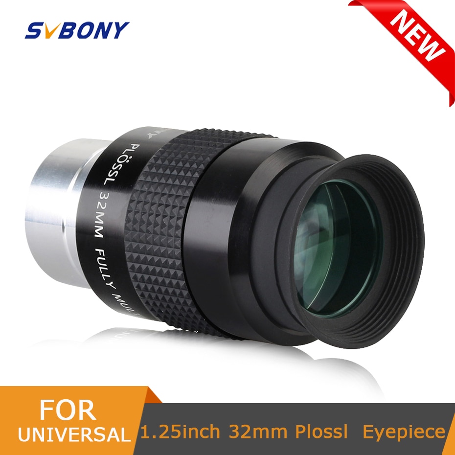 SvBony 1.25 inch 32mm Plossl Eyepiece for Telescope 4 Element Plossl for 1.25'' Astronomy Telescope Viewing Fully Coated W2192A