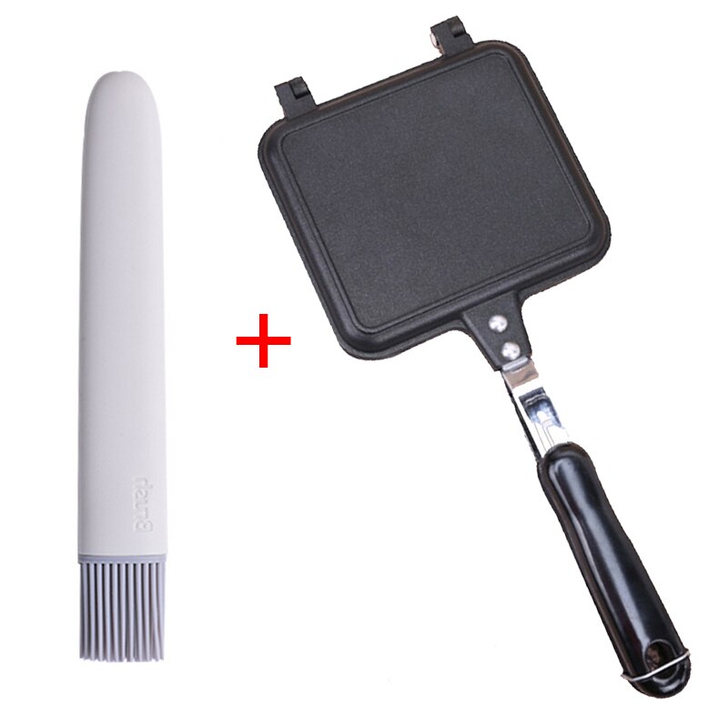 Sandwich Mold Pan Double Side Grill Fry Pan Cookware Home Double Face Pan Steak Frying Pan Pancake outdoor Kitchen supplies: 03