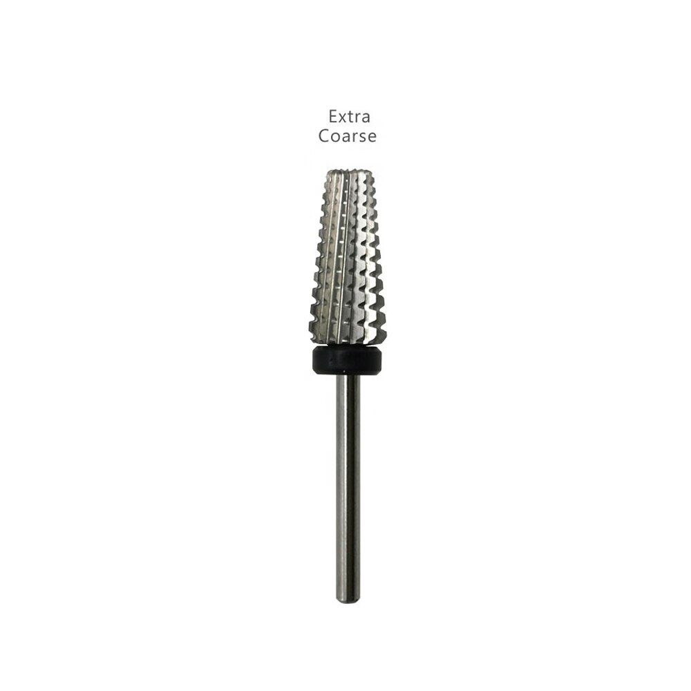 Broca de carburo de tungsteno para uñas, 7 tipos de brocas para pulidora de uñas, accesorios para manicura Nail Art, revestimiento de plata cónico: XC