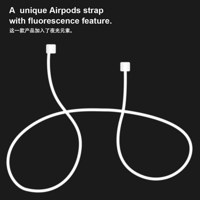 1pc 55cm oordopjesband voor airpods 1/2/ pro anti-verlies siliconen bandje touwtje huidvriendelijke siliconen oordopjes anti-verlies draden