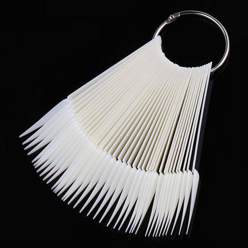 12/24/32 stuks nepnagels tips kleurenkaart nepnagelkunst nagellak gel art tip voorbeeld oefendisplay waaierbord staal manicure tool: 12