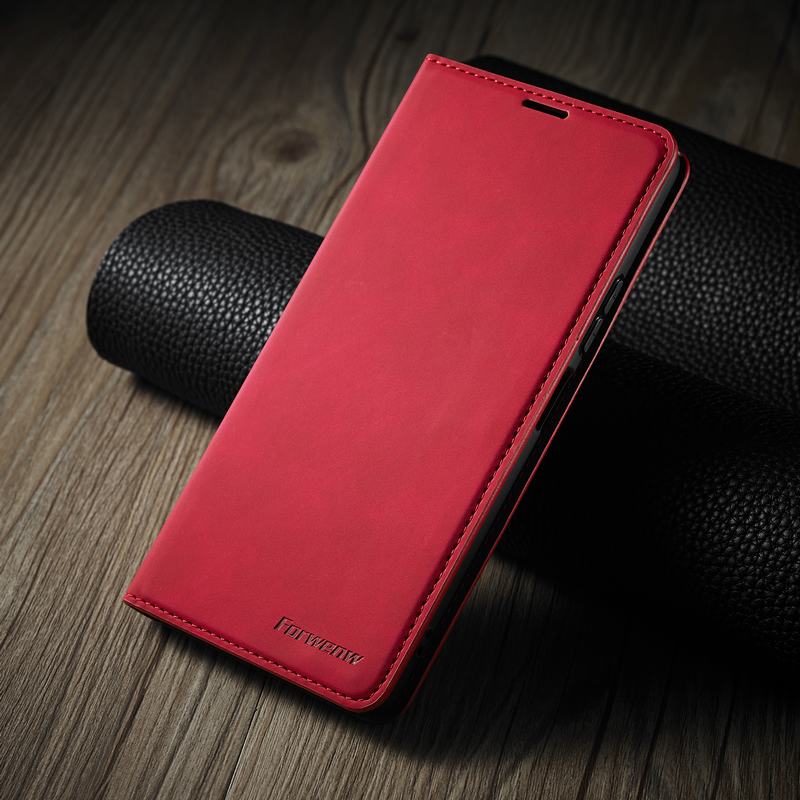 Magnetische Case Voor Xiaomi Redmi Note 11 Case Wallet Flip Cover Voor Redmi Note 11 Pro Global Versie Lederen Telefoon bag Case Coque: For Redmi Note 11S / Red