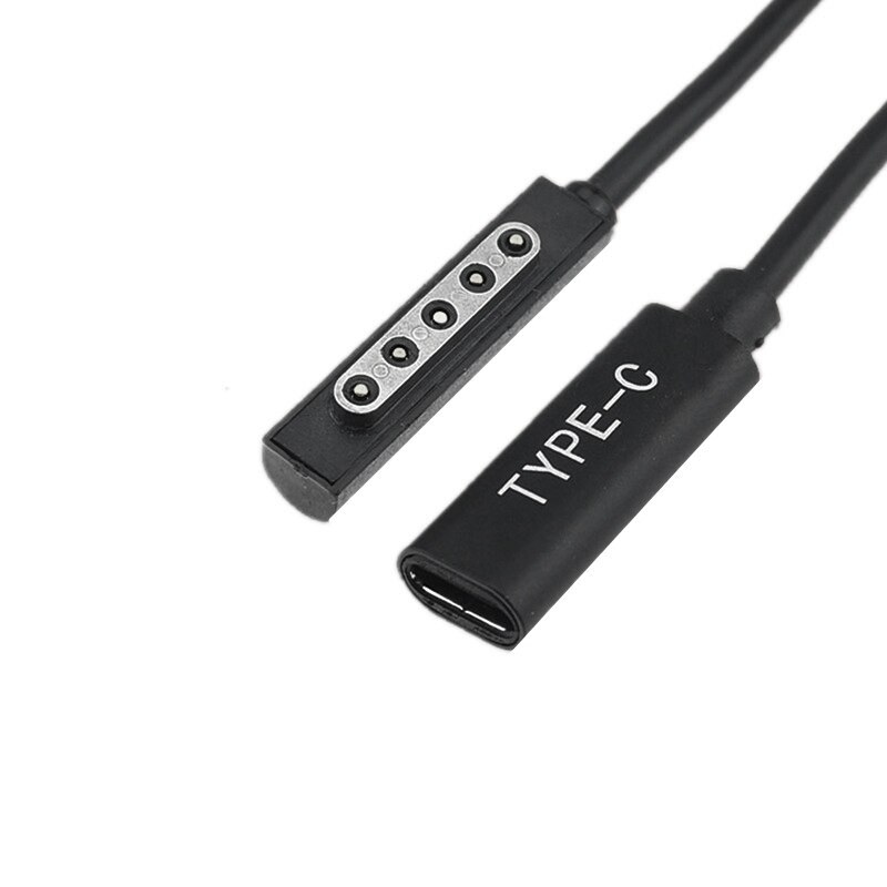 Cavo di ricarica PD di tipo C convertitore adattatore per caricabatterie USB C femmina per Tablet Microsof Surface Pro 1/2