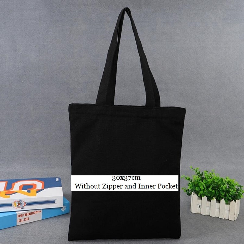 Herbruikbare Boodschappentas Grote Vouwen Tote Unisex Blank Diy Originele Eco Opvouwbare Katoenen Tassen Canvas Handtas Tote Bag