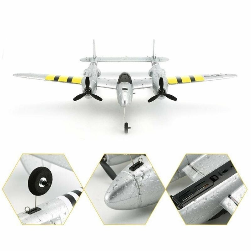 P38 Rc Vliegtuig 2.4Ghz 2ch Rc Romote Controle Vliegtuig Speelgoed Vliegtuigen Outdoor Model Jongens Voor Kinderen Vlucht B0Y7