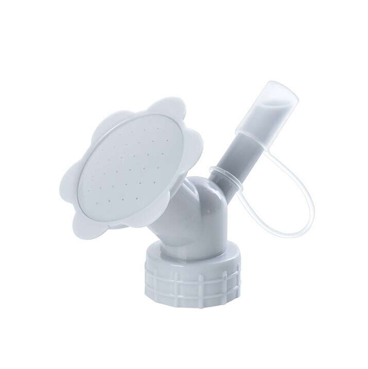 Water Kan Tuin 2In1 Plastic Sprinkler Nozzle Voor Bloem Waterers Fles Gieters Sprinkler: Grey